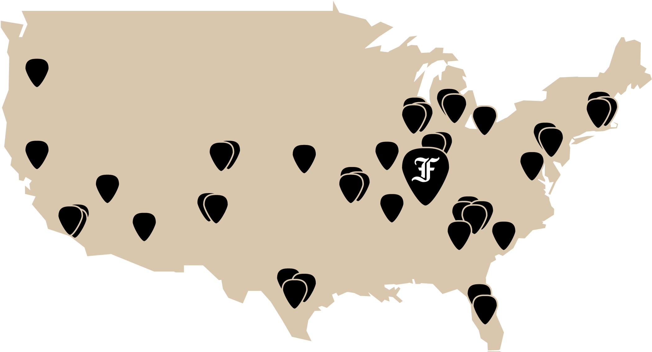 USA map